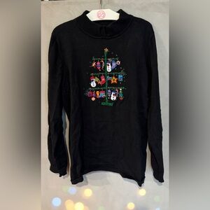 Y2K Quacker Factory wool Christmas sweater with beaded 3D embellishments
